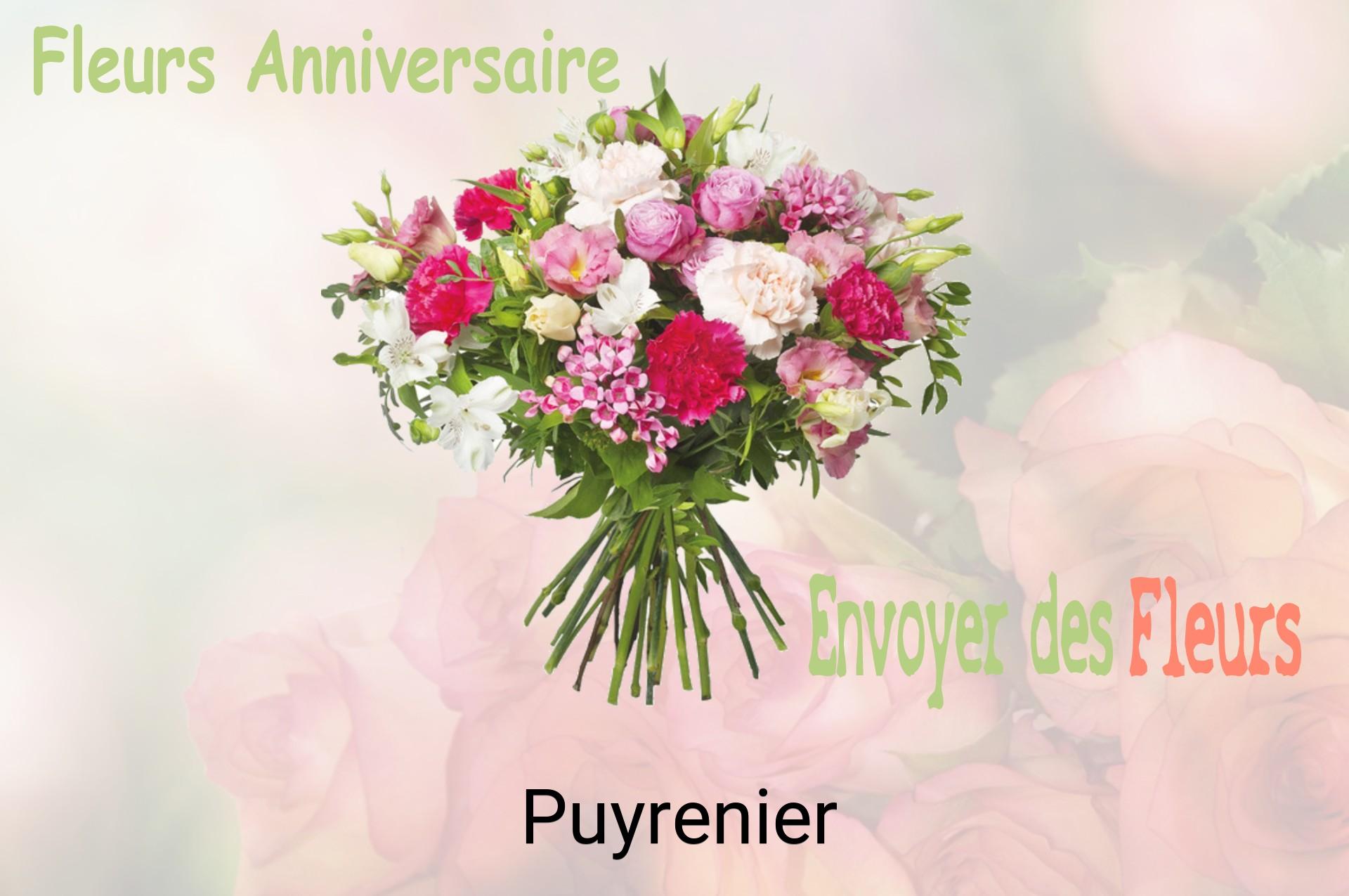 Bouquet de fleurs d’anniversaire livré à Puyrenier