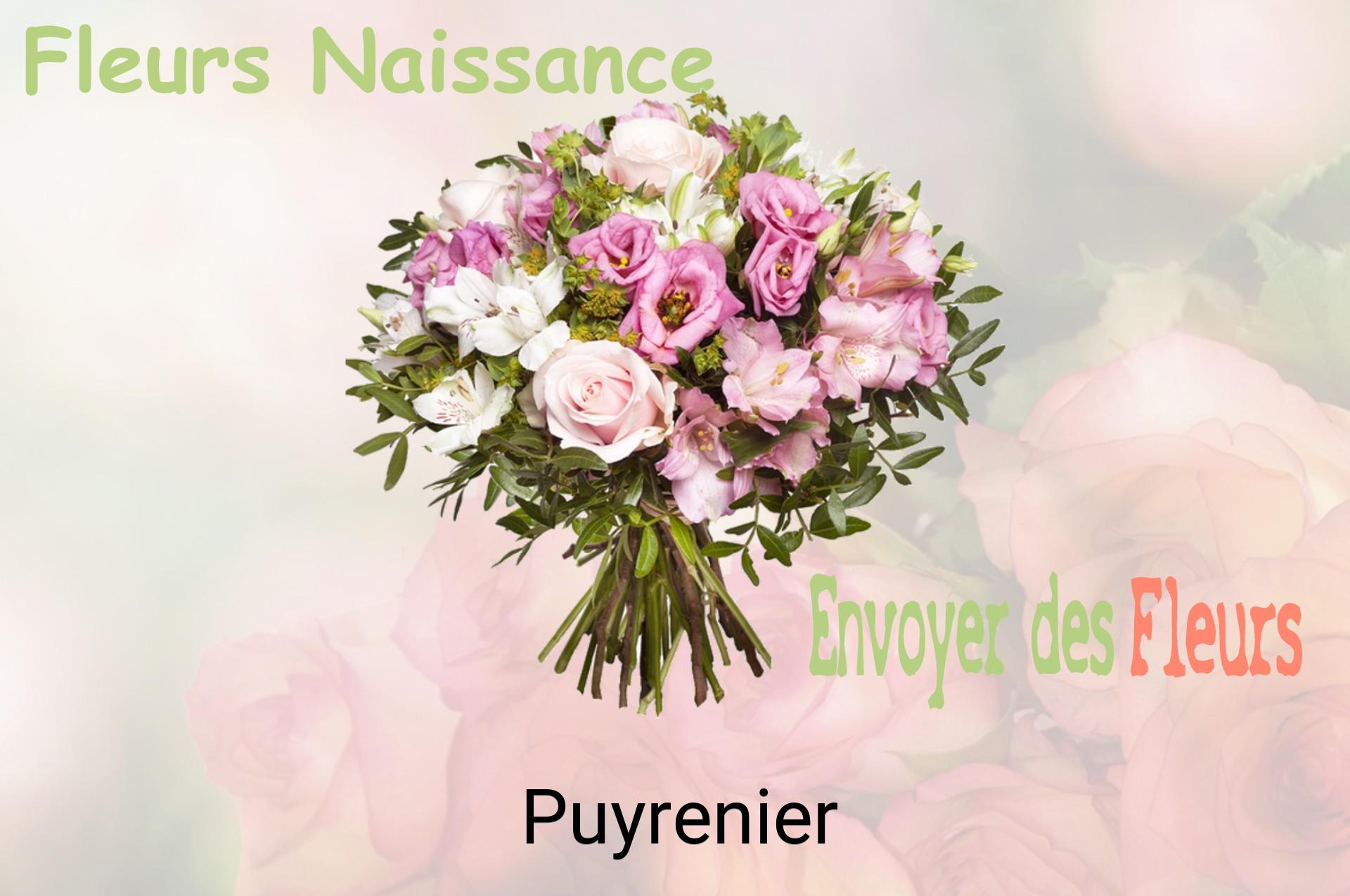 Bouquet de fleurs de naissance livré à Puyrenier